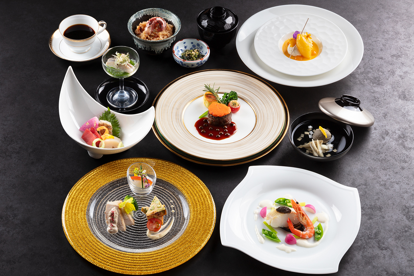 宴会コース料理画像